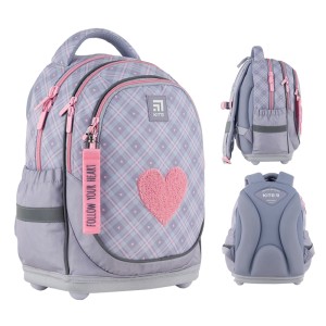 Backpack Kite Education Fluffy Heart K24-724S-1