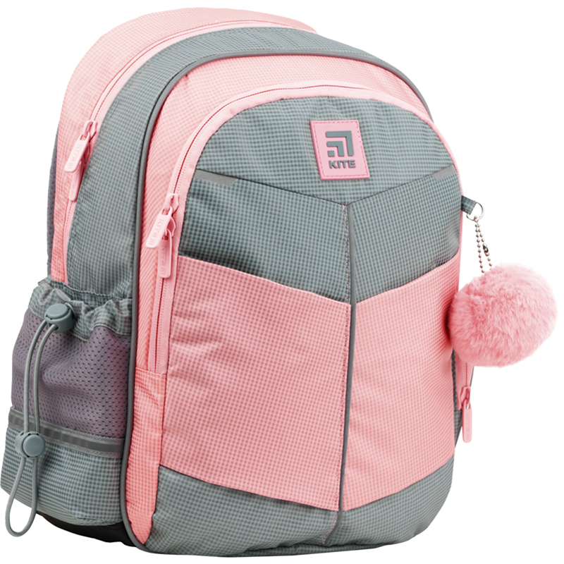 Backpack Kite Education Gray & Pink K22-771S-2
