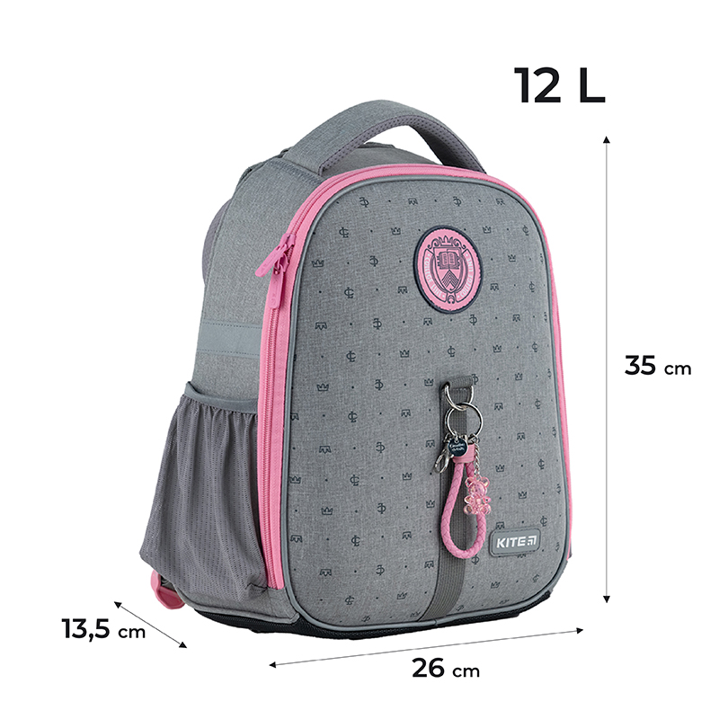 Hard-shaped school backpack Kite Education College Line girl K24-555S-2