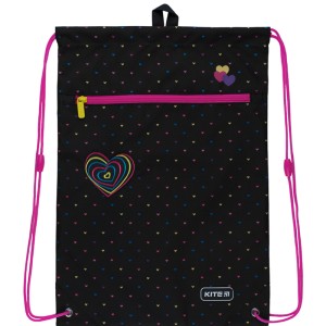 Shoe bag with pocket Kite Education Hearts K22-601M-3