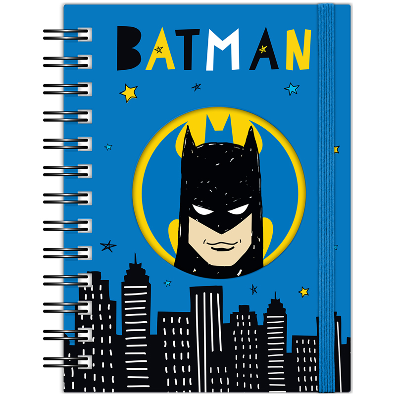 Spiral notebook Kite DC Comics DC23-229, А6, 80 sheets, squaredа
