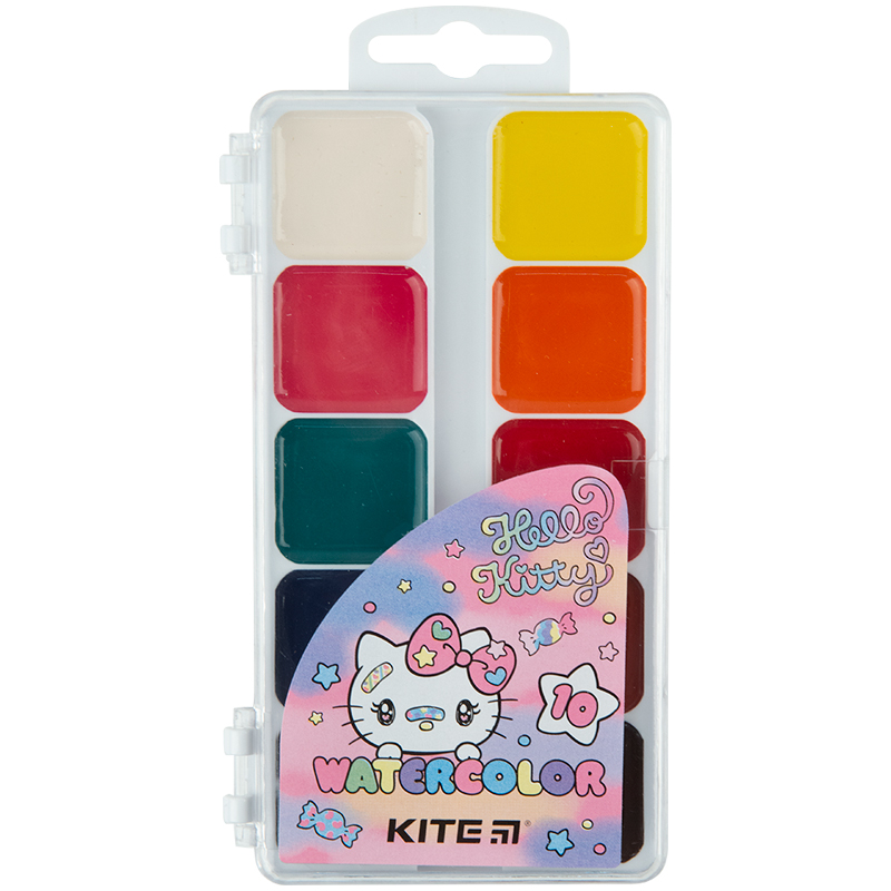 Watercolor paints Kite Hello Kitty HK23-060, 10 colors