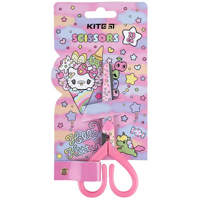 Scissors for children with print on the blade Kite Hello Kitty HK23-121, 13 cm