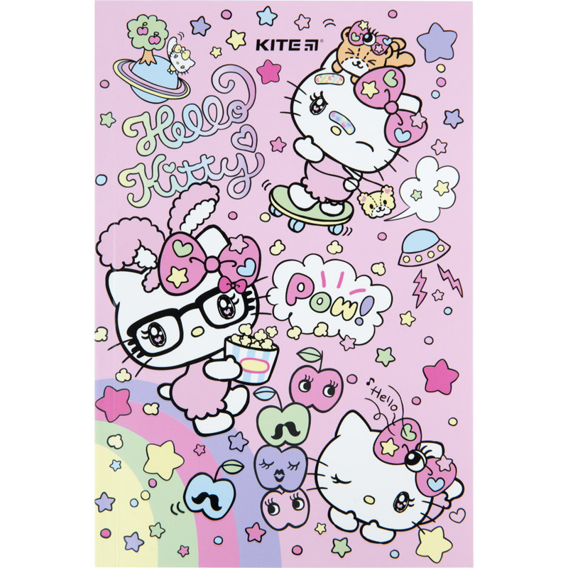 Notebook Kite Hello Kitty HK23-193-2, thermobinder, А5, 64 sheets, blank