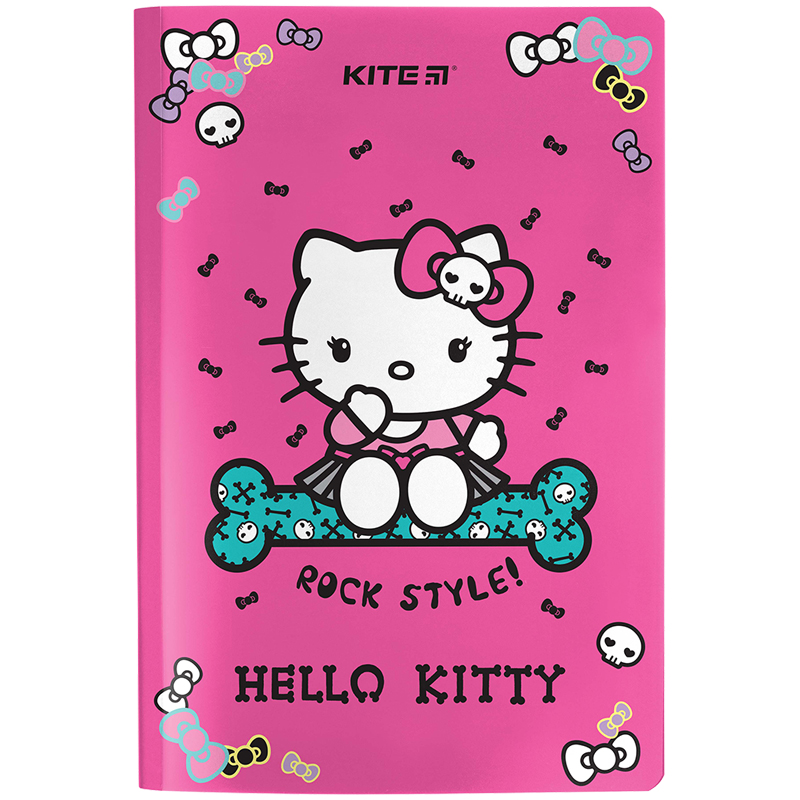 Notebook platic double cover Kite Hello Kitty HK23-460, А5+, 40 sheets