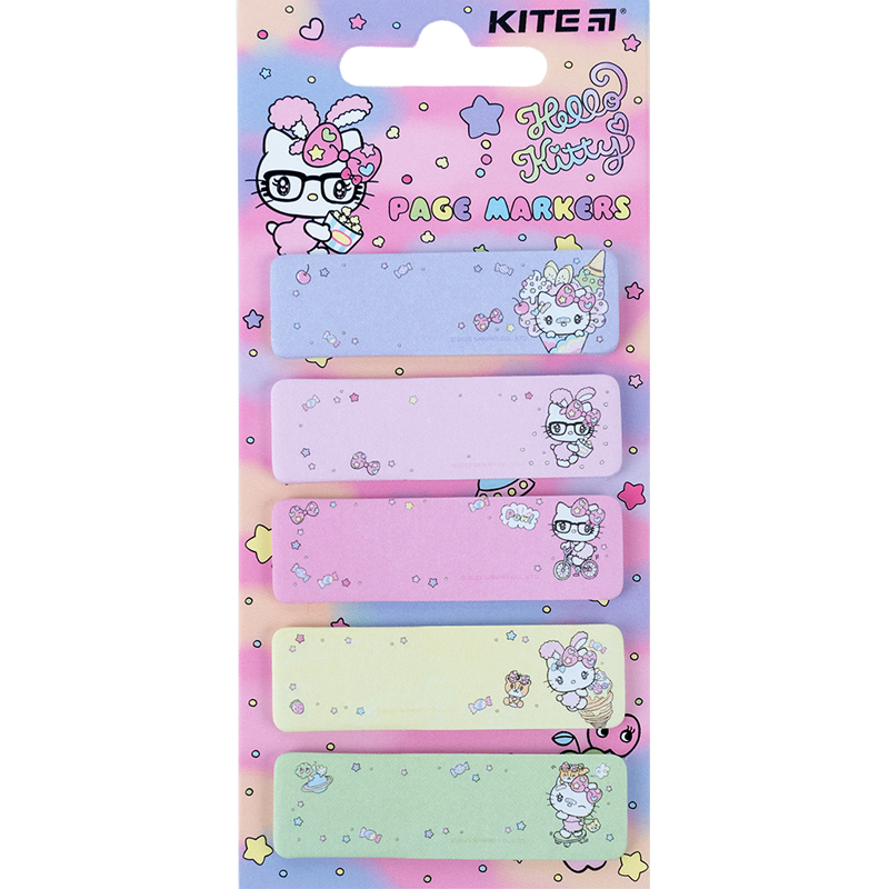 Page paper markers Kite Hello Kitty HK23-480, 100 pcs, 5х15х50 mm