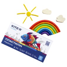 Plasticine Kite Classic K-081, 6 colors, 120 g 5