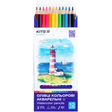 Aquarelle watercolor pencils Kite Classic K-1049, 12 pcs. 3