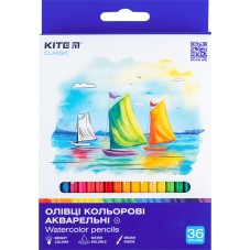 Aquarelle watercolor pencils Kite Classic K-1052, 36 pcs.