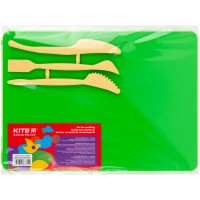 Modeling set Kite K17-1140-04, baseplate and 3 different modeling tools, green