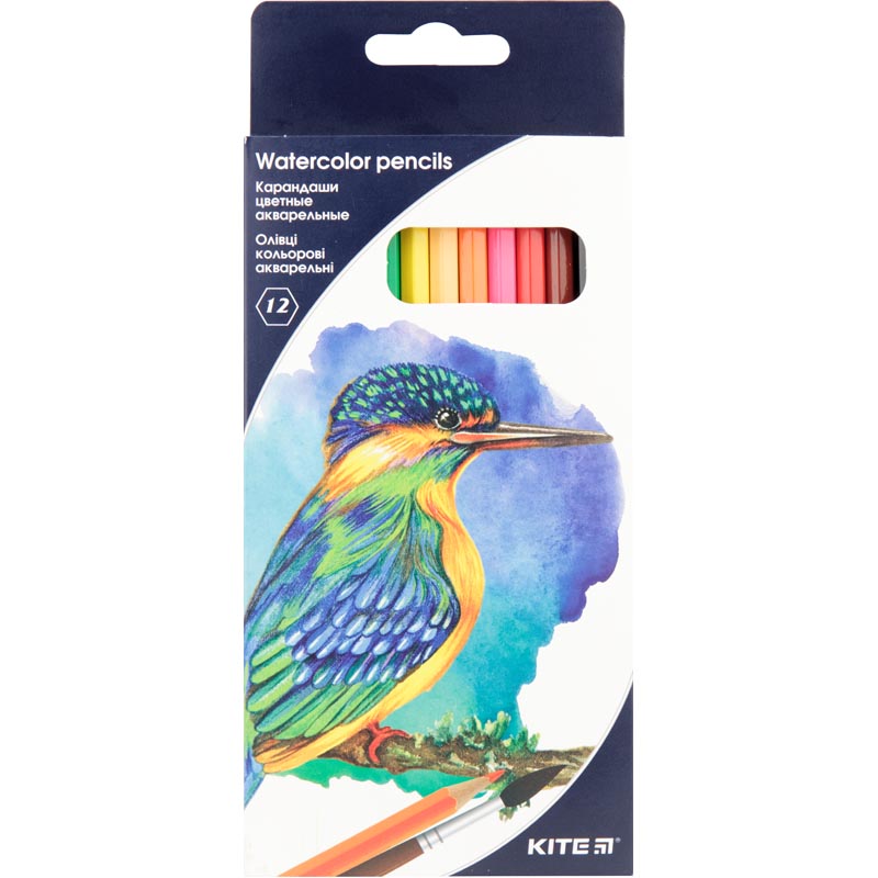 Aquarelle watercolor pencils Kite K18-1049, 12 pcs.