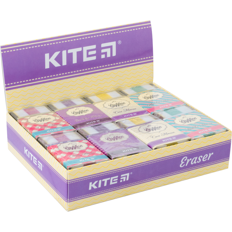 Color eraser Kite "Sweet" K20-015, assorted