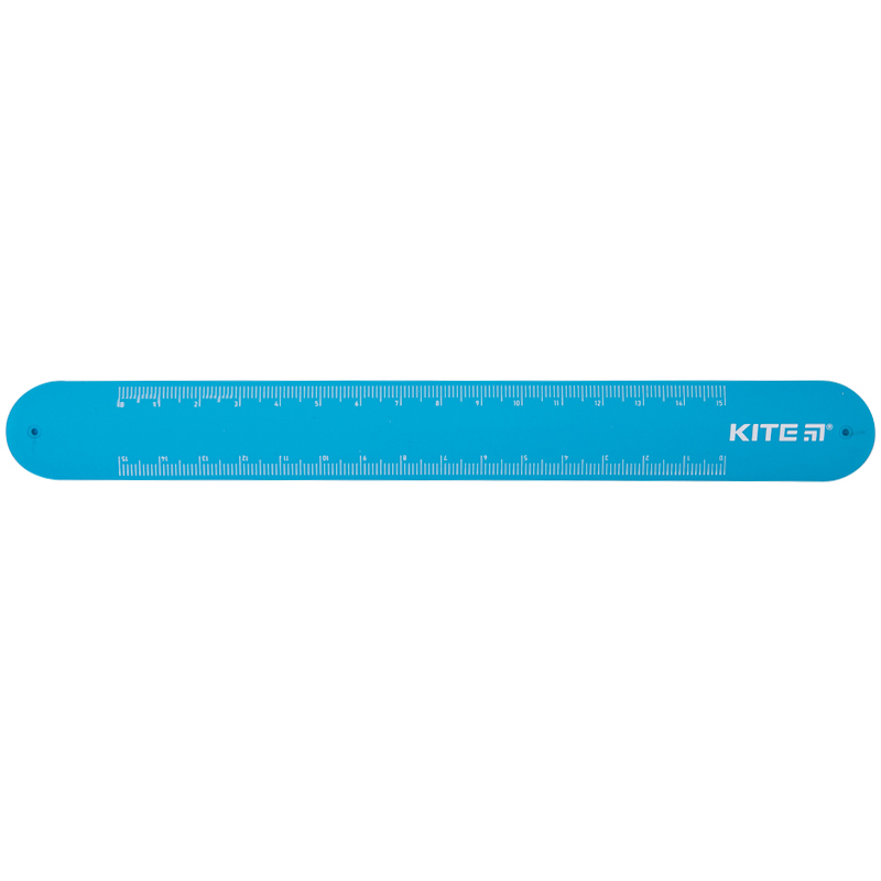 Rubber ruler-bracelet Kite K20-018-2 with a toy, 15 cm turquoise