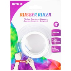 Rubber ruler-bracelet Kite K20-019-3, 30 cm white 2