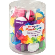 Sharpener with a container Kite Mushroom K20-118, assorted