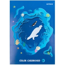 Color cardboard single-sided Kite K21-1255, A4, 10 sheets/10 colors 2