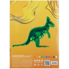 Color cardboard single-sided Kite K21-1257, A5, 10 sheets/10 colors, staplebound 4