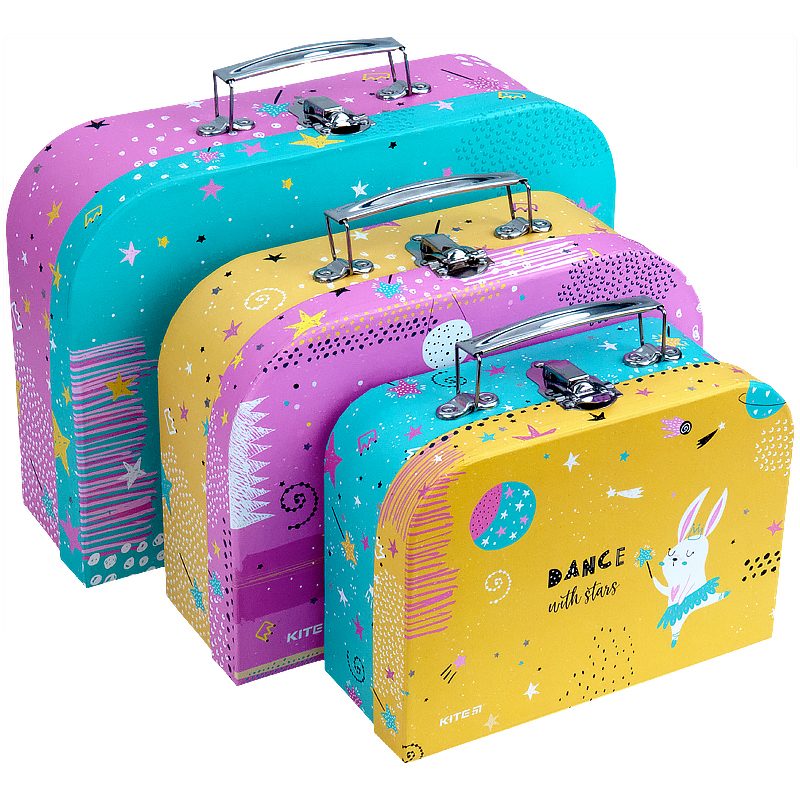 Set of cardboard cases Kite Magic Bunny K21-189 3pcs. (SML)