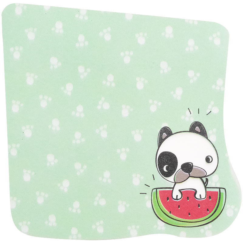Papierblock mit Klebeschicht Kite Dog Watermelon K21-298-4, 70х70 mm, 50 Blätter