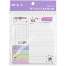 Sticky notes Kite Cats K21-299-2, set  1