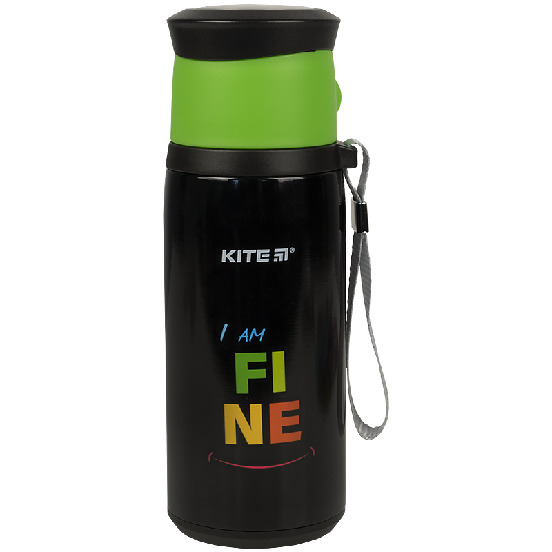Thermosflasche Kite Fine K21-305-01, 350 ml, schwarz 