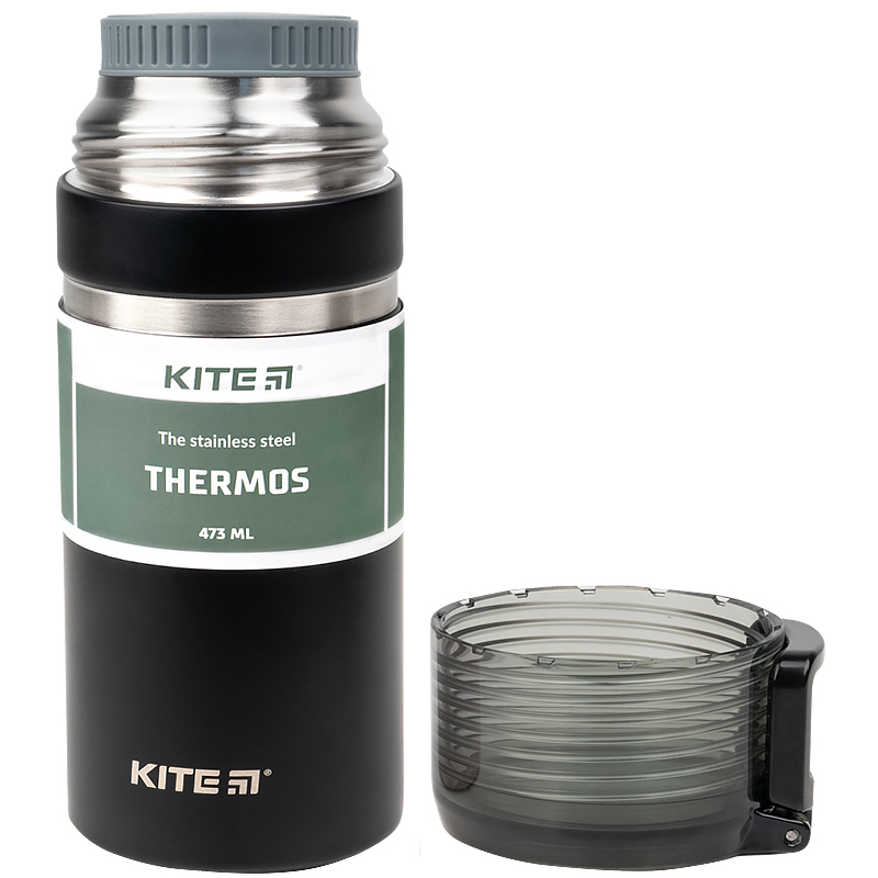 Thermosflasche Kite K21-320-03, 473 ml, schwarz 