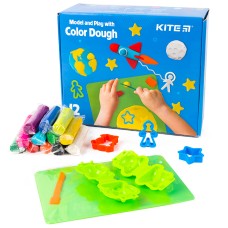 Kids play set Kite "Mold and develop" Kite K21-325-02, 12 colors + modeling tool 5
