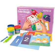 Kids play set Kite "Mold and develop" Kite K21-327-01, 3 colors + 10 cards + modeling tool 4