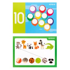 Kids play set Kite "Mold and develop" Kite K21-327-02, 3 colors + 10 cards + modeling tool 14