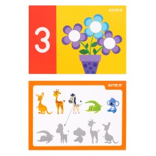 Kids play set Kite "Mold and develop" Kite K21-327-02, 3 colors + 10 cards + modeling tool 7