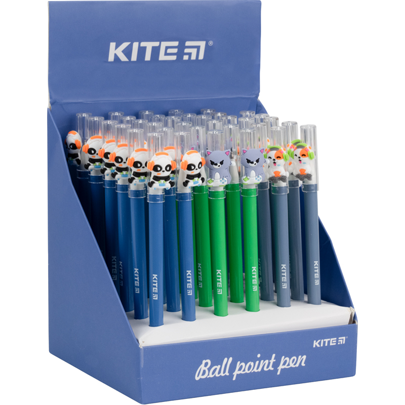 Ballpoint pen Kite Game K21-354, blue
