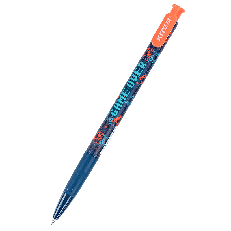 Ballpoint pen Kite Game over K21-363-02, retractable, blue