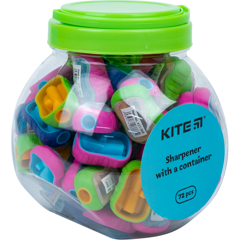 Sharpener with container Kite Joy K21-369, assorted