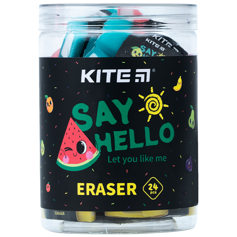 Color eraser Kite Juicy K21-373, assorted