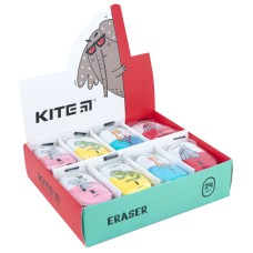 Color eraser Kite Jungle K21-374, assorted 1