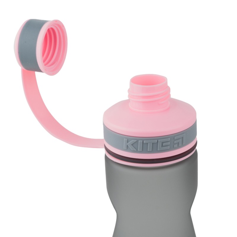 Water bottle Kite K21-398-03, 700 ml, grey-pink