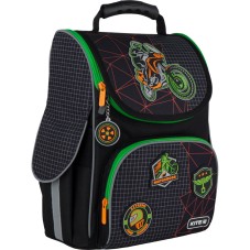Hard-shaped school backpack Kite Education Motocross K21-501S-2