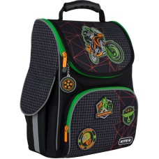 Hard-shaped school backpack Kite Education Motocross K21-501S-2 1