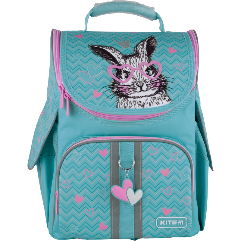 Hard-shaped school backpack Kite Education Cute Bunny K21-501S-4