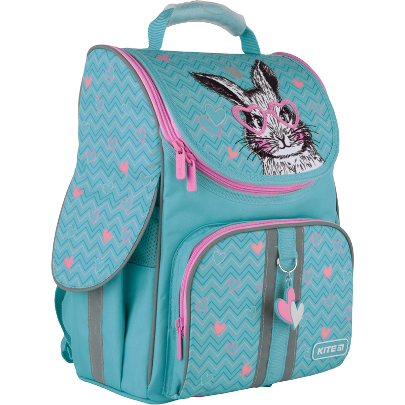 Hard-shaped school backpack Kite Education Cute Bunny K21-501S-4
