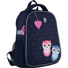 Hard-shaped school backpack Kite Education Lovely owls K21-555S-4