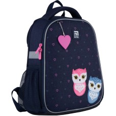 Hard-shaped school backpack Kite Education Lovely owls K21-555S-4 1
