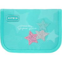 Pencil case Kite Education Super star K21-622-5, 1 compartment, 2 folds, stationery not included