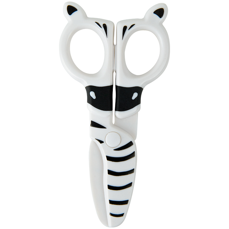 Kinder-Sicherheitsschere aus Kunststoff Kite Zebra K22-008-02, 12 cm