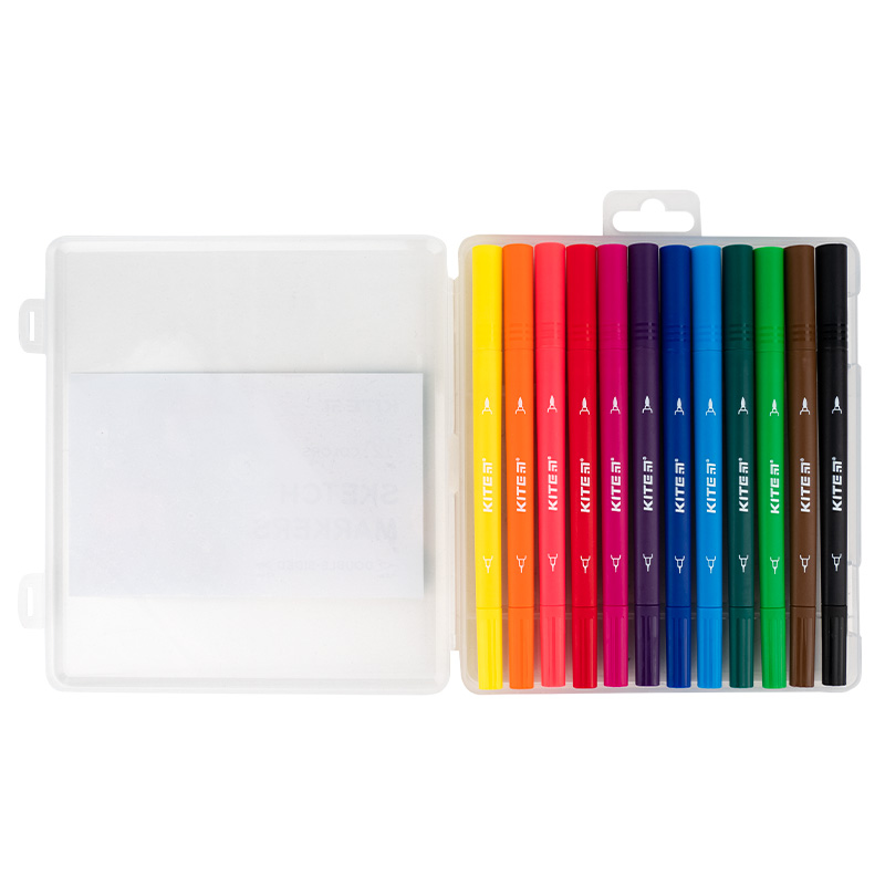Sketch markers Kite K22-044, 12 colors