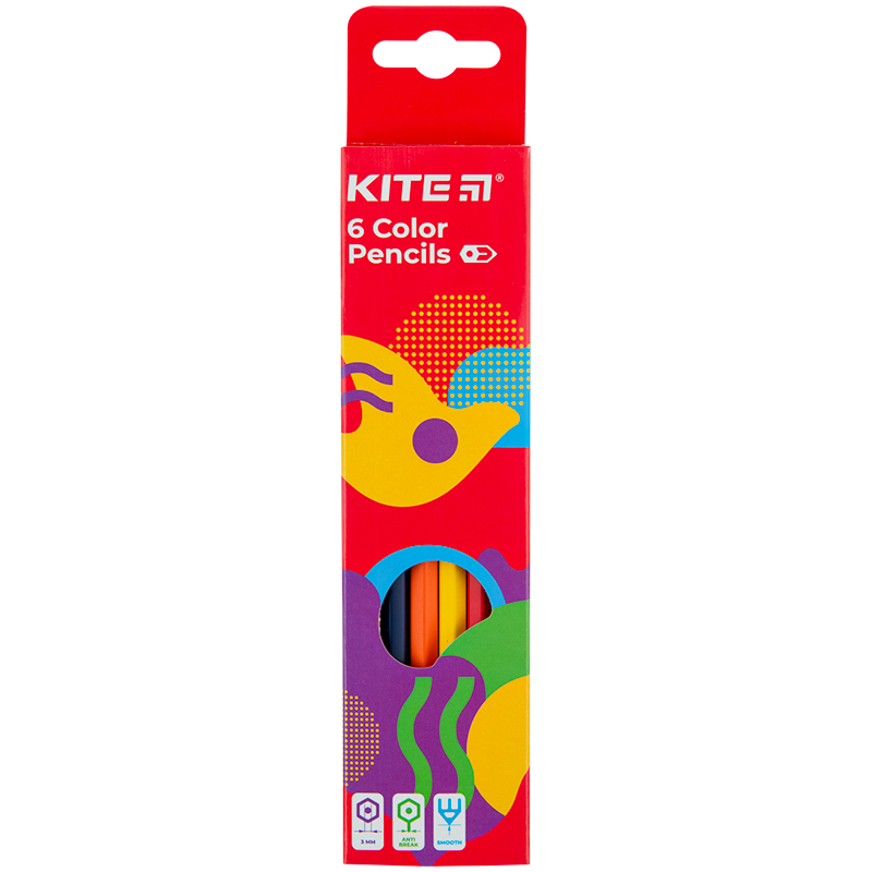 Buntstifte Kite Fantasy K22-050-2, 6 Farben