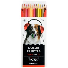 Double-sided colored pencils Kite Dogs K22-054-1, 12 pcs. / 24 colors 2