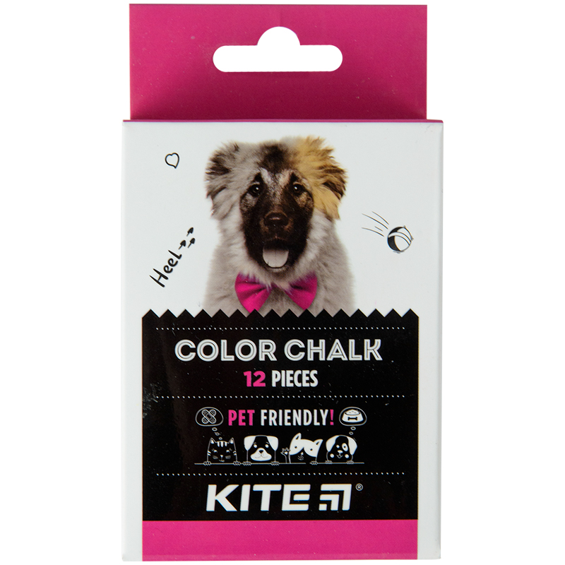 Color chalk Kite Dogs K22-075, 12 pcs