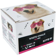 Round white chalk Kite Dogs K22-079-100, 100 pcs