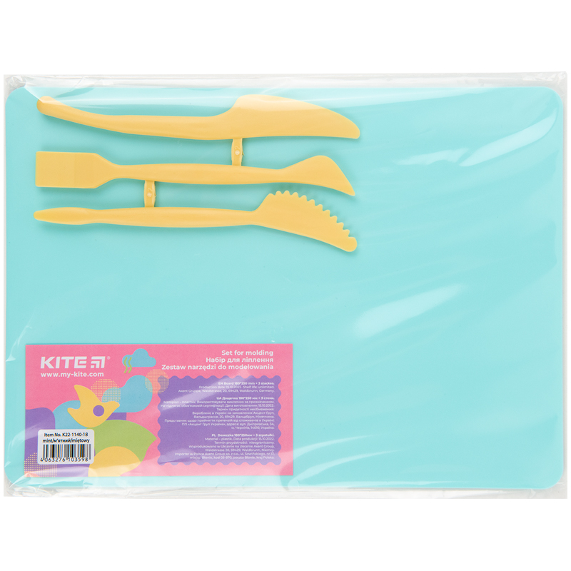Modeling set Kite K22-1140-18, baseplate and 3 different modeling tools